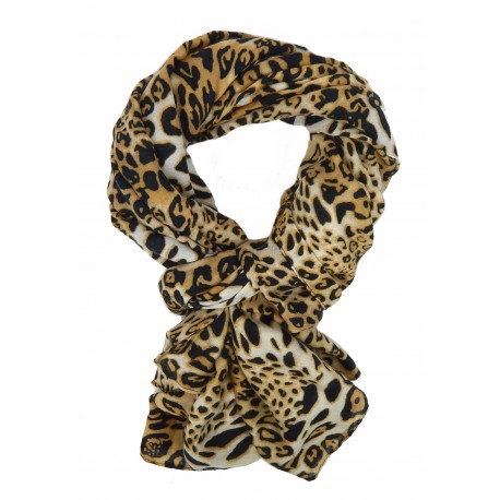XXL Leopard Schal braun oder grau schwarz Damenschal Animalprint