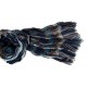 Herrenschal Blau Schwarz Rot oder Grau aus Viskose Streifen Schal