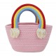 Kindertasche Mädchen rosa Regenbogen Tasche Strandtasche